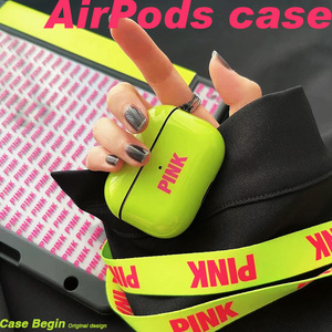 PINK适用于AirPods1/2/3代耳机套苹果无线蓝牙保护壳Pro全包软壳